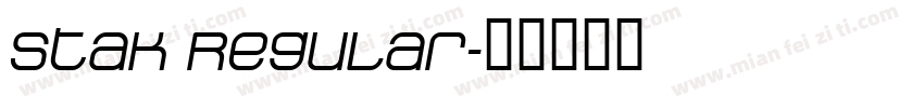 Stak Regular字体转换